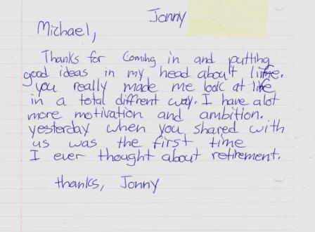 Thank you letters